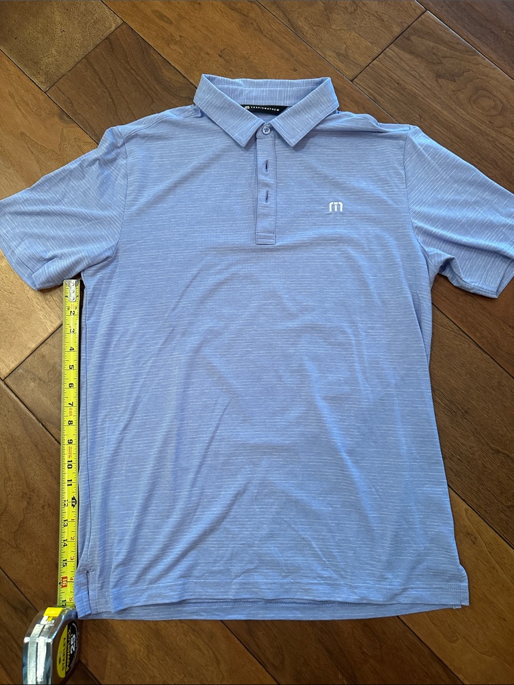 TravisMathew Light Blue Short Sleeve Polo